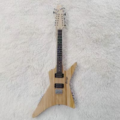 5 String Fretless Bass / 12 String   Double Sided,  Busuyi Double Neck Guitar 2021 (Plain)All levels image 3