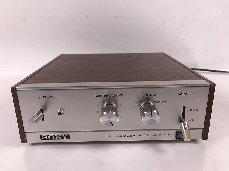 Vtg Sony 4 Channel SQ Decoder SQD-1000 Stereo Quadrophonic
