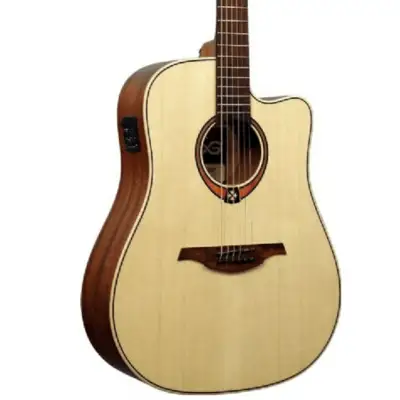 Lag T88DCE Tramontane Dreadnought Cutaway Acoustic-Electric Guitar image 2