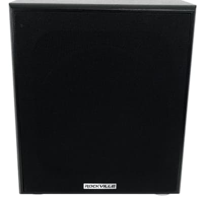 Rockville Rock Shaker 10" Inch Black 600w Powered Home Theater Subwoofer Sub image 2
