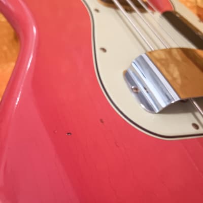 Fender Custom Shop Limited Edition 1964 JAZZ BASS JourneyMan - Aged Fiesta Red - 9.0 pounds - CZ570461 image 22