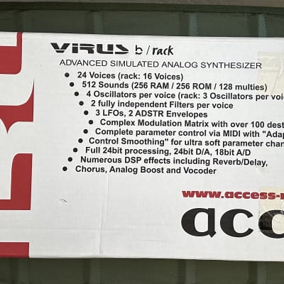 Access Virus B Desktop Digital Synthesizer early 2000 - Black