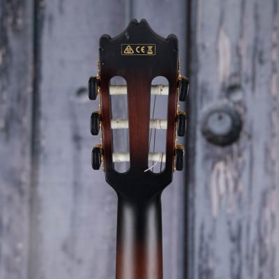 Ibanez GA35TCE Thinline Classical Acoustic/Electric, Dark Violin Sunburst image 7