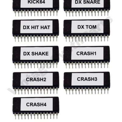 Oberheim DX Stock Sounds Factory Eproms Rom Eprom Chip IC Sample Drum Machine