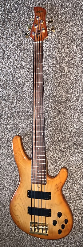 Yamaha five 5 string TRB-5 II electric bass  guitar made in japan Hardshell case image 1
