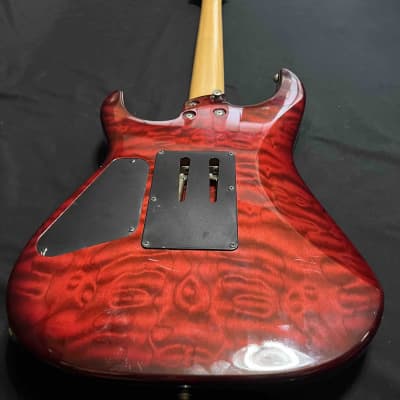 Fernandes FR-55 - Red 1990's Floyd Rose | Reverb