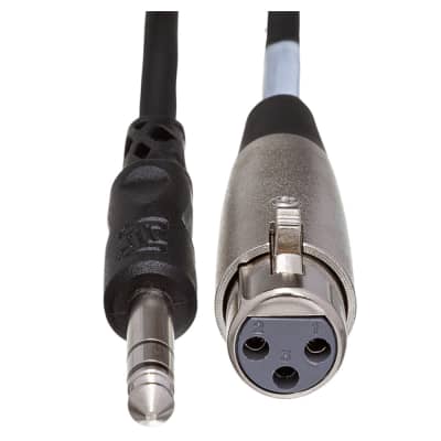 HOSA STX-105F Balanced Interconnect XLR3F to 1/4 in TRS (5 ft) image 1