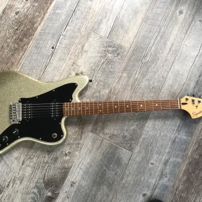 2001 Fender Squier Jagmaster in Champagne/ Gold Sparkle | Reverb