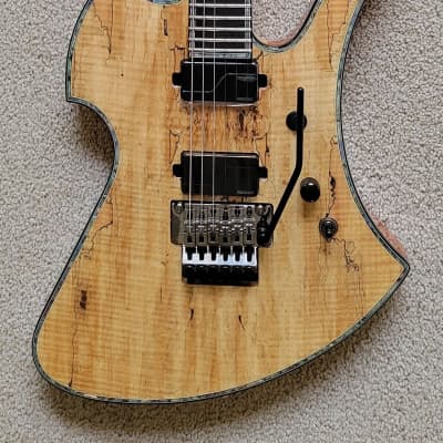 B.C. Rich Mockingbird Extreme Exotic Floyd Rose Electric Guitar, Spalted Maple, New Hard Shell Case image 3
