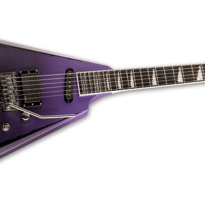 ESP LTD Alexi Ripped Purple Fade Satin with Ripped Pinstripes Left Handed LH L/H  + ESP Hard Case image 3