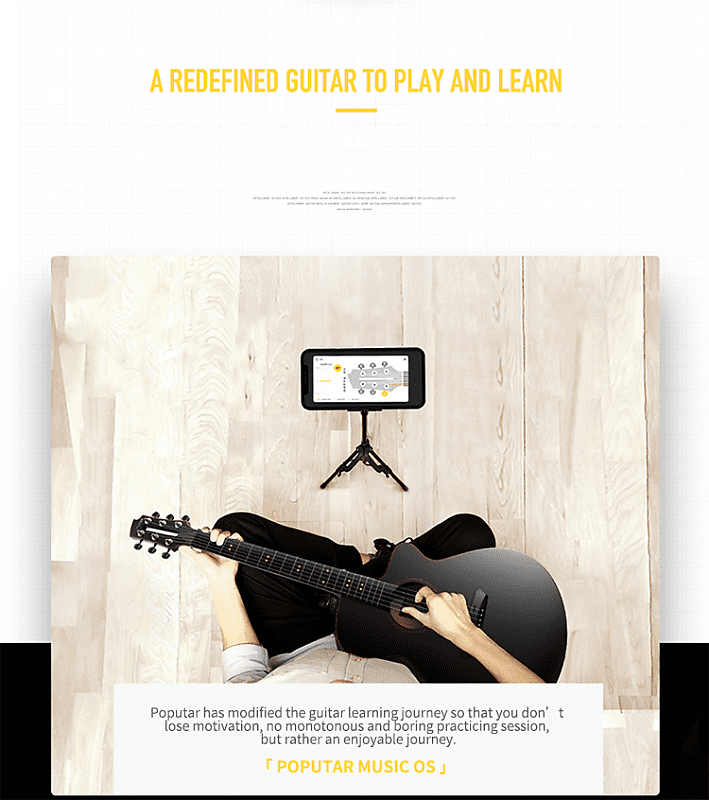 Poputar P1 Smart Guitar 40 Inches