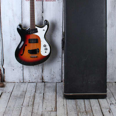 Mosrite Vintage 1960's S#0021 Combo Mark X Ventures Style Electric Bass Guitar w Case image 2