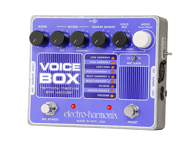 Electro-Harmonix VOICE BOX Harmony Machine & Vocoder, 9.6DC-200 PSU included image 1