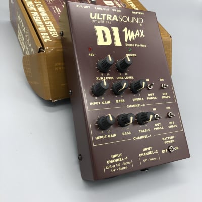 UltraSound Amplifiers Di Max 2 Channel Stereo Preamp Di Box (original box and paperwork) image 6
