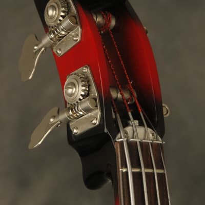'67 Ampeg ASB-1 Scroll "DEVIL BASS" Cherry-Red restored by Bruce Johnson image 10