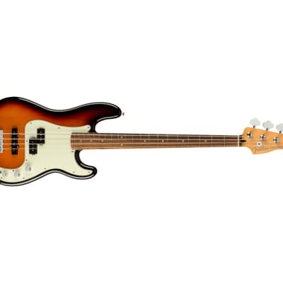 Used Fender Player Plus Precision Bass - 3-Color Sunburst w/ Pau Ferro FB image 4