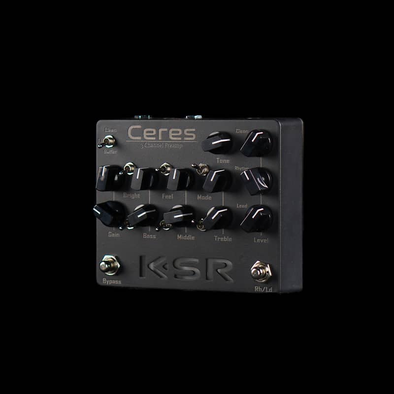 KSR Ceres 3 Channel Preamp Pedal - Flat Black (Ares, Artemis, Colossus  Modes)