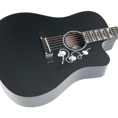 USED Gibson - Dave Mustaine Signature - Songwriter Acoustic Guitar - Ebony - x2030 image 2