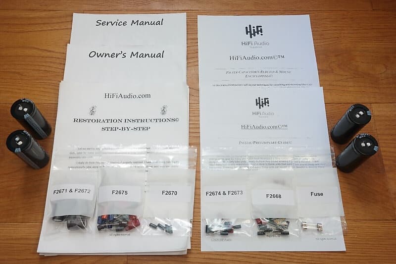 Sansui AU-707 restoration kit filter capacitor repair rebuild fix  			