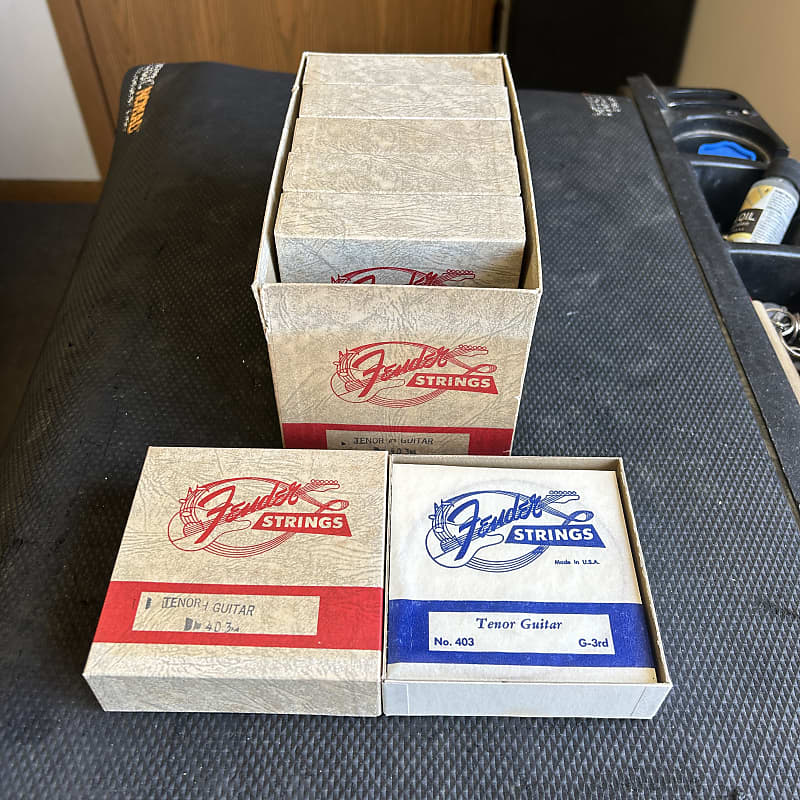 1959 Fender Box of Tenor Guitar Strings - Box w/6 Boxes of | Reverb
