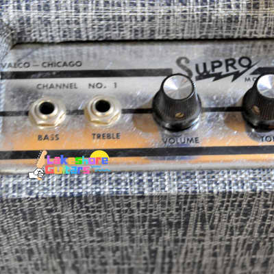 Supro model 24 1965 - Grey Tolex image 3