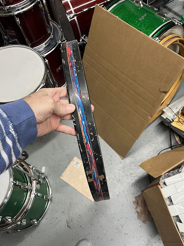 Ludwig Psychedelic Red .20” Bass Drum Hoop Reverb