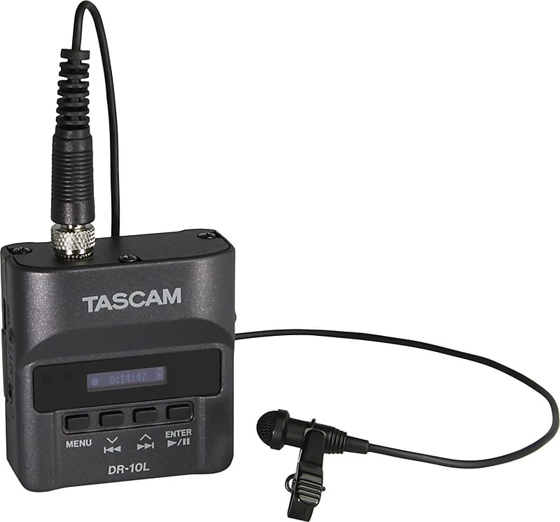 Tascam DR-10L Portable Stereo Recorder for Lavalier Microphone image 1