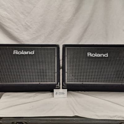 Roland SSM-151 Floor Monitor Speakers #1886 Sold Together As A Pair | Reverb