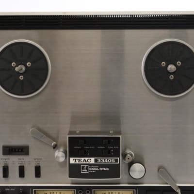 Teac 3340S 4-Track Reel-To-Reel Analog Tape Recorder w/ Minifon