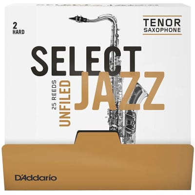 D'Addario Select Tenor Alto Saxophone Reeds - 2, Hard, Unfiled, 25 Box image 1