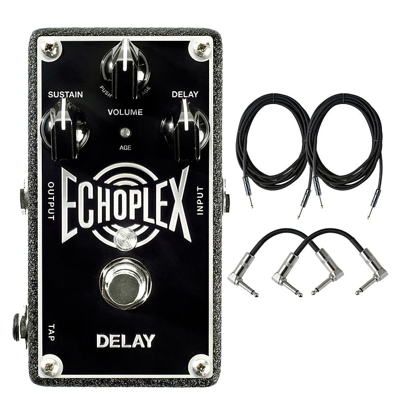 Dunlop EP103 Echoplex Delay Guitar Effects Pedal with 2 Patch Cables and 2 Instrument Cable image 1
