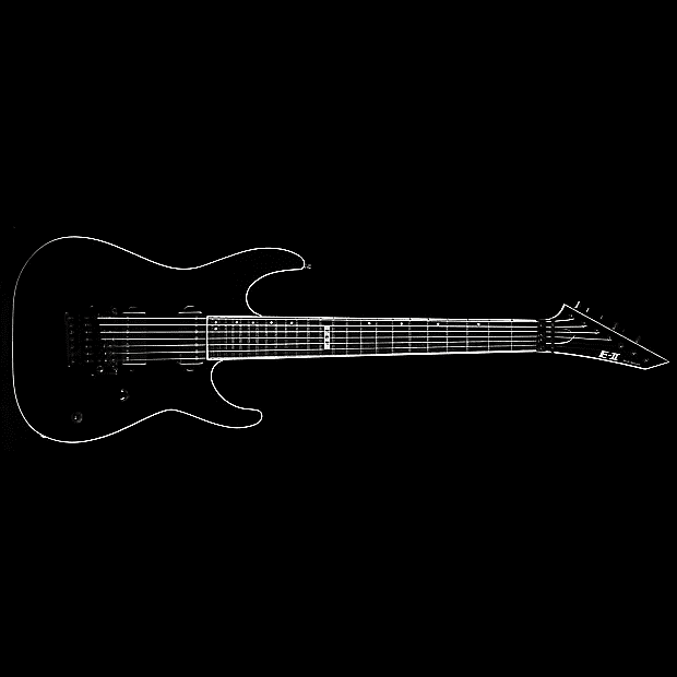 ESP E-II M-II 7 Black 2016 image 1