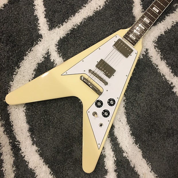 Edwards 2013 E-FV-120SD Flying V Vintage White | Reverb Edwards 2013 E-FV-120SD Flying V Vintage White | Reverb