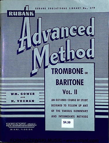 Rubank Advanced Method - Trombone Baritone Book Vol 2 image 1