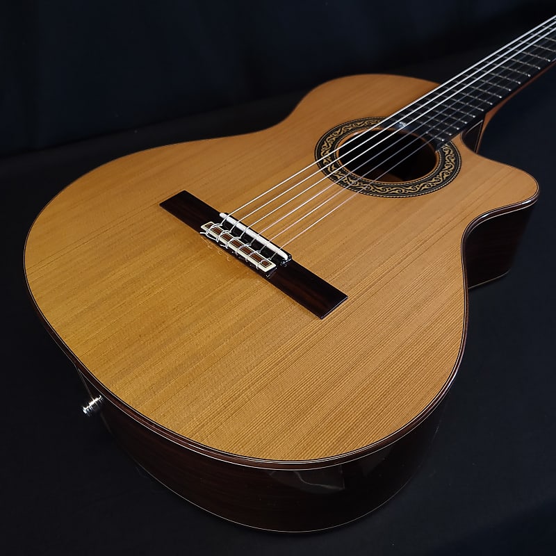 Jose Ramirez Estudio Studio Cutaway 1 Nylon String Classical Guitar w/ Logo'd Hard Case image 1