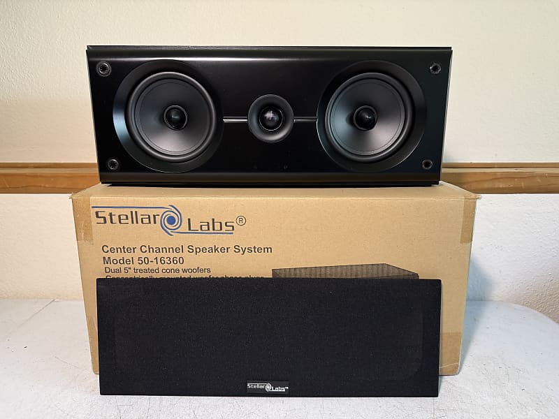 Stellar Labs 50-16360 Center Channel Speaker Home Theater | Reverb