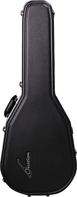 Ovation Deluxe Middeep Molded Guitar Case Black Reverb 6636