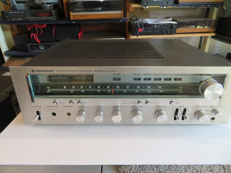 Kenwood KR-8010 mid 1970&#039;s - silver faceplate  			