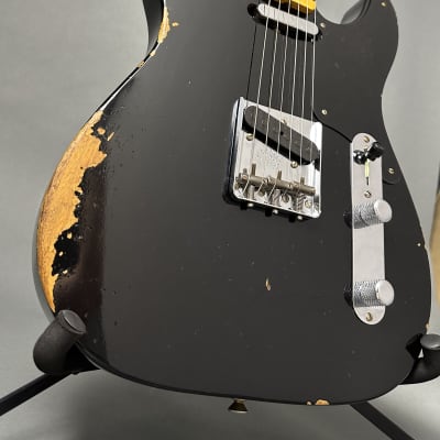 Fender Custom Shop Roast Pine Double Esquire Relic - Aged Black image 4