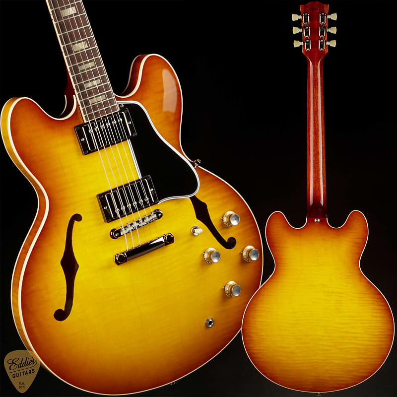 Gibson Custom Shop PSL '64 ES-335 Figured Reissue Gloss Golden Poppy Burst image 1