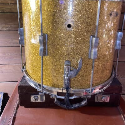 WFL Parade snare 1940’s-1950’s - Gold Sparkle image 1