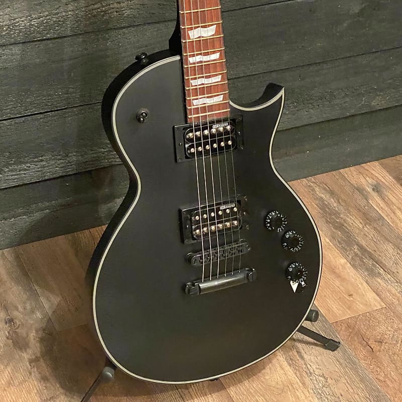 ESP LTD EC-256 Satin Black Electric Guitar | Reverb