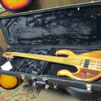Wish Bass 4 string Lefty natural excellent overall minor imperfections image 1
