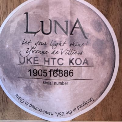 Luna High-Tide Koa Concert Ukulele image 4