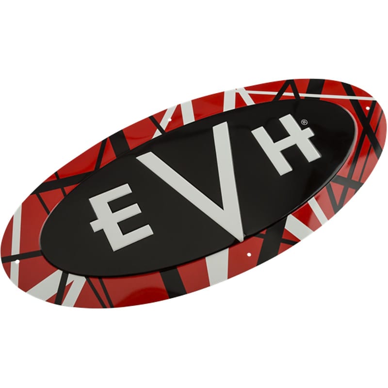 Eddie Van Halen EVH Logo Tin Sign, 23.5" x 11" image 1