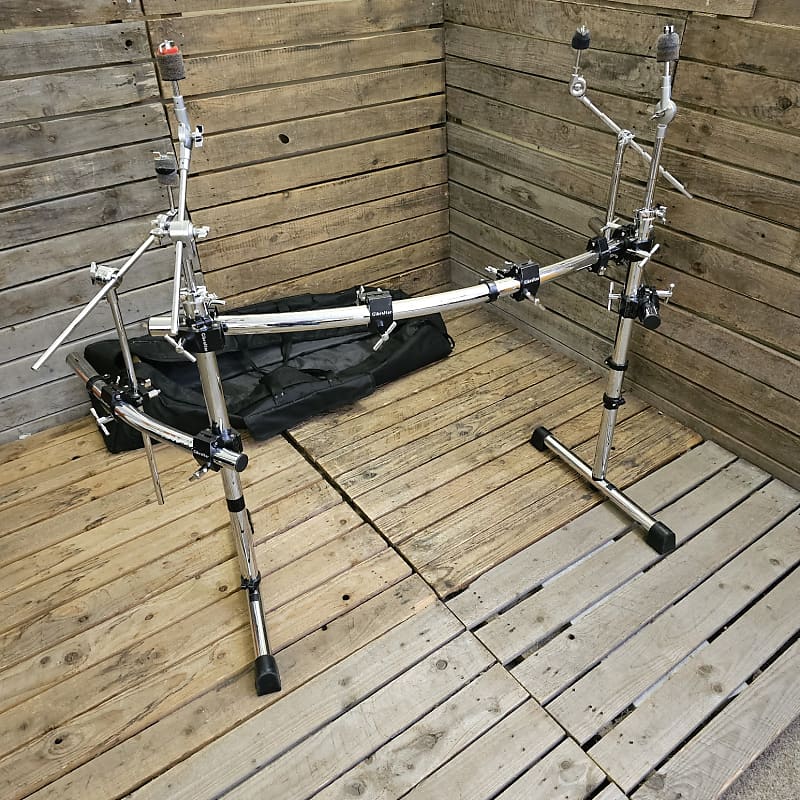 Gibraltar Drum Rack Curved Front Bar Three Sided USED! Reverb