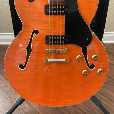 1992 Yamaha AES-1500 slimline hollowbody electric guitar, made in Japan/MIJ, with OHSC for sale
