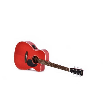 Ditson 000c-10e With Electronics, Red, Laurel Fingerboard image 3