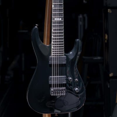 ESP E-II Horizon NT-7B Hipshot | gloss black body, kill switch, Fishman pickups | custom 7-string electric guitar for sale