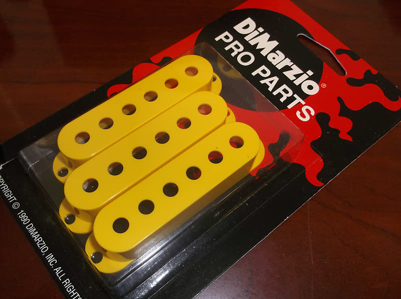DiMarzio DM2001 Strat Pickup Covers (3) YELLOW Reverb